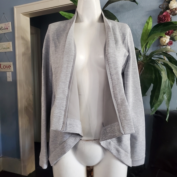 Carolina Belle Montreal Asymmetrical Open Front Cardigan Jacket Size M - Picture 10 of 10